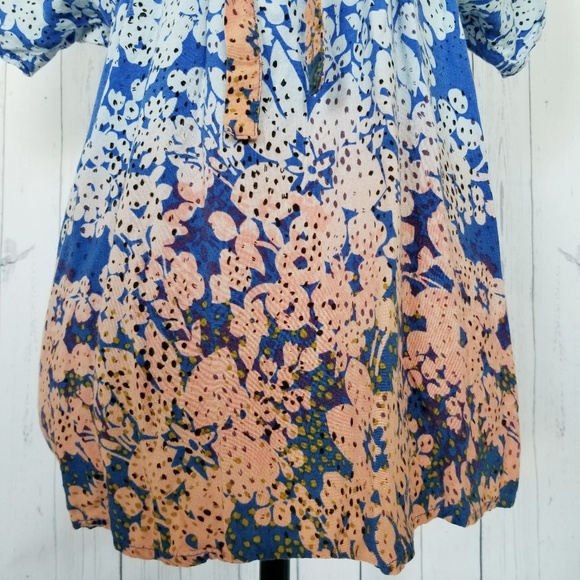 ⬇️🌹Cabi (XS)Style 891 Blue/Orange Ombre Tunic Top - Picture 6 of 8